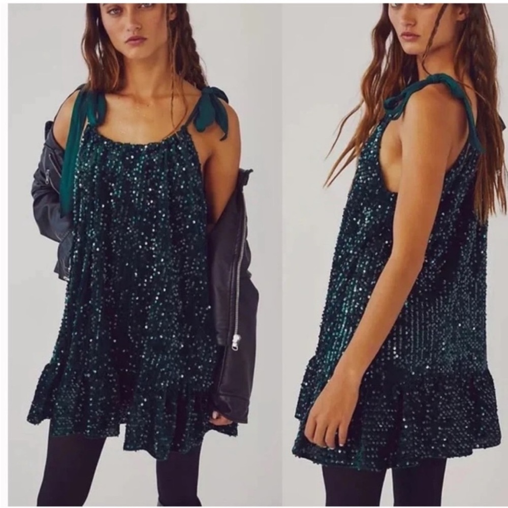 Free People Nova Convertible Sequin Dress Size Small